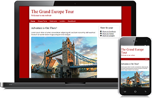 Travel website example
