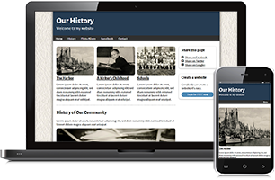 History website example