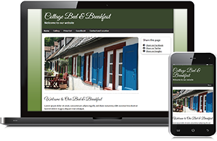 Bed and Breakfast website example