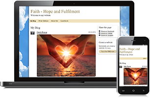 Faith website example