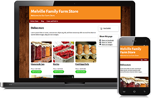 Farm store website example