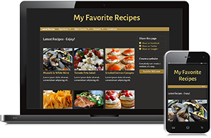 Recipes website example